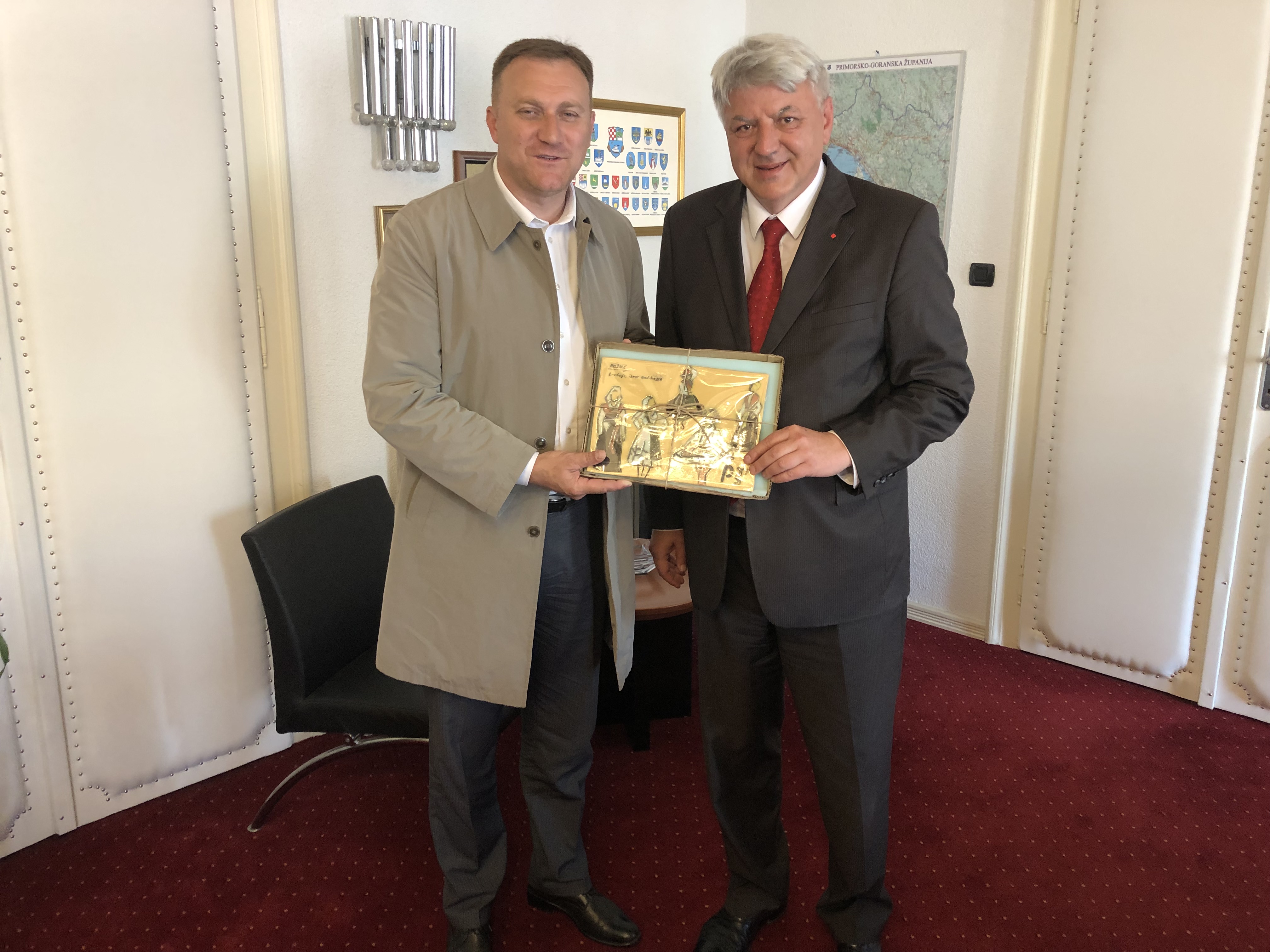 Imam Mujkanović oprostio se i od župana Komadine