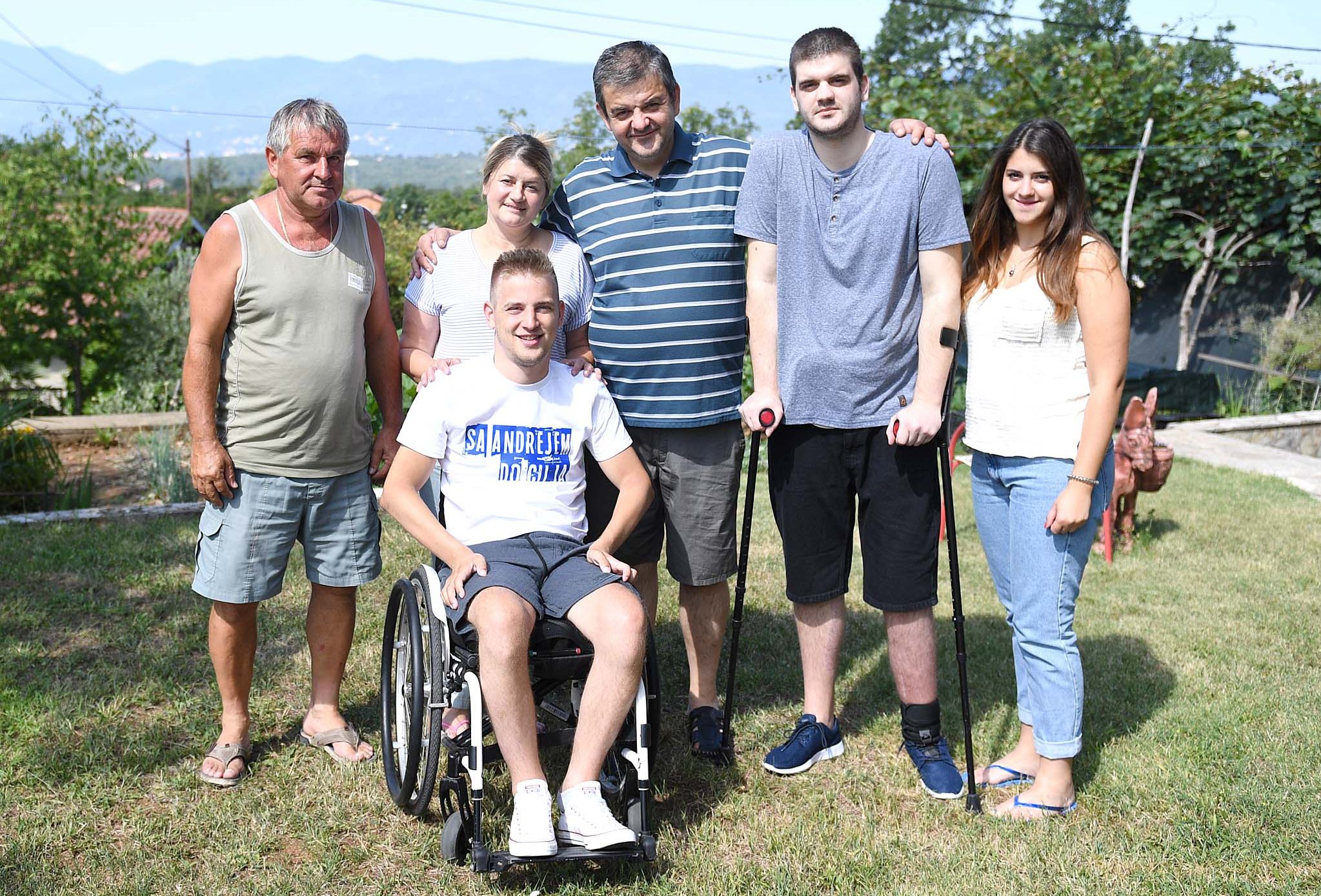 Obitelj najveći oslonac i podrška – Valter Šebelja, Antonio Šebelja, Biljana Rubeša, Predrag Rubeša, Andrej Rubeša i Mia Rubeša