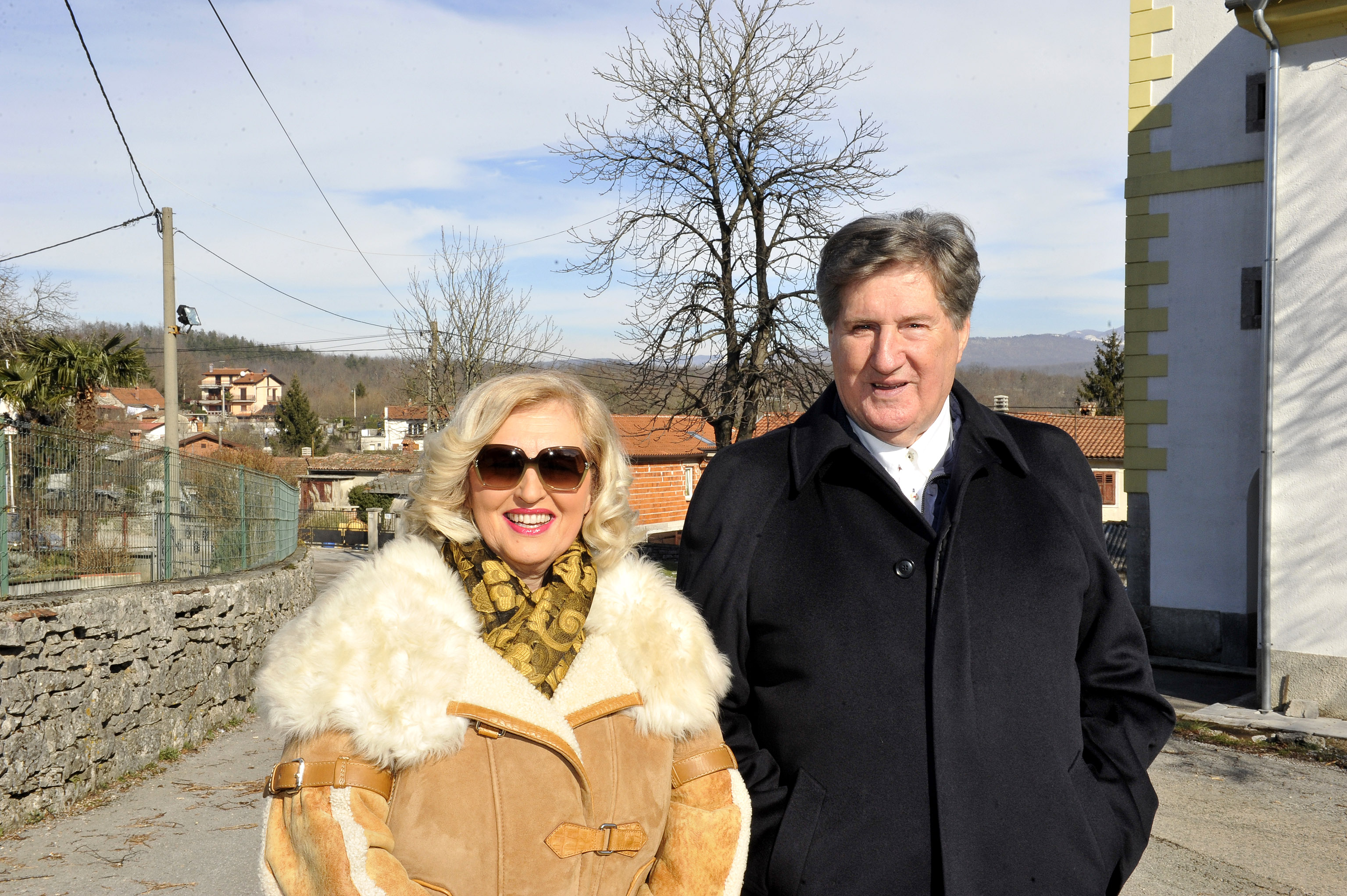 Ivo Afrić sa suprugom Ines u Velom Brgudu / Foto Silvano JEŽINA