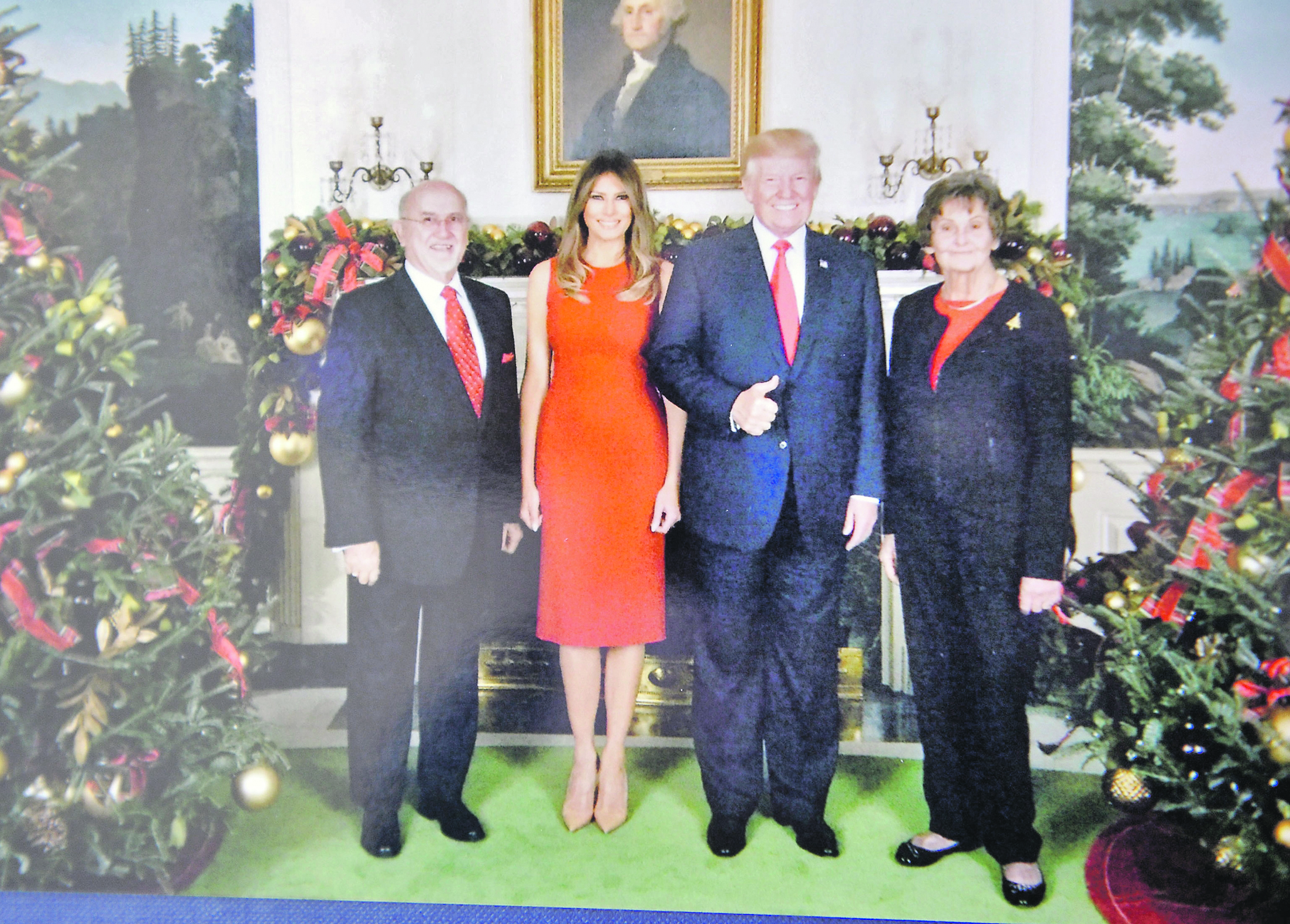 S Donaldom Trumpom i suprugom mu Melanijom, u društvu Katje Bullock / Arhiva Borisa Pašvana