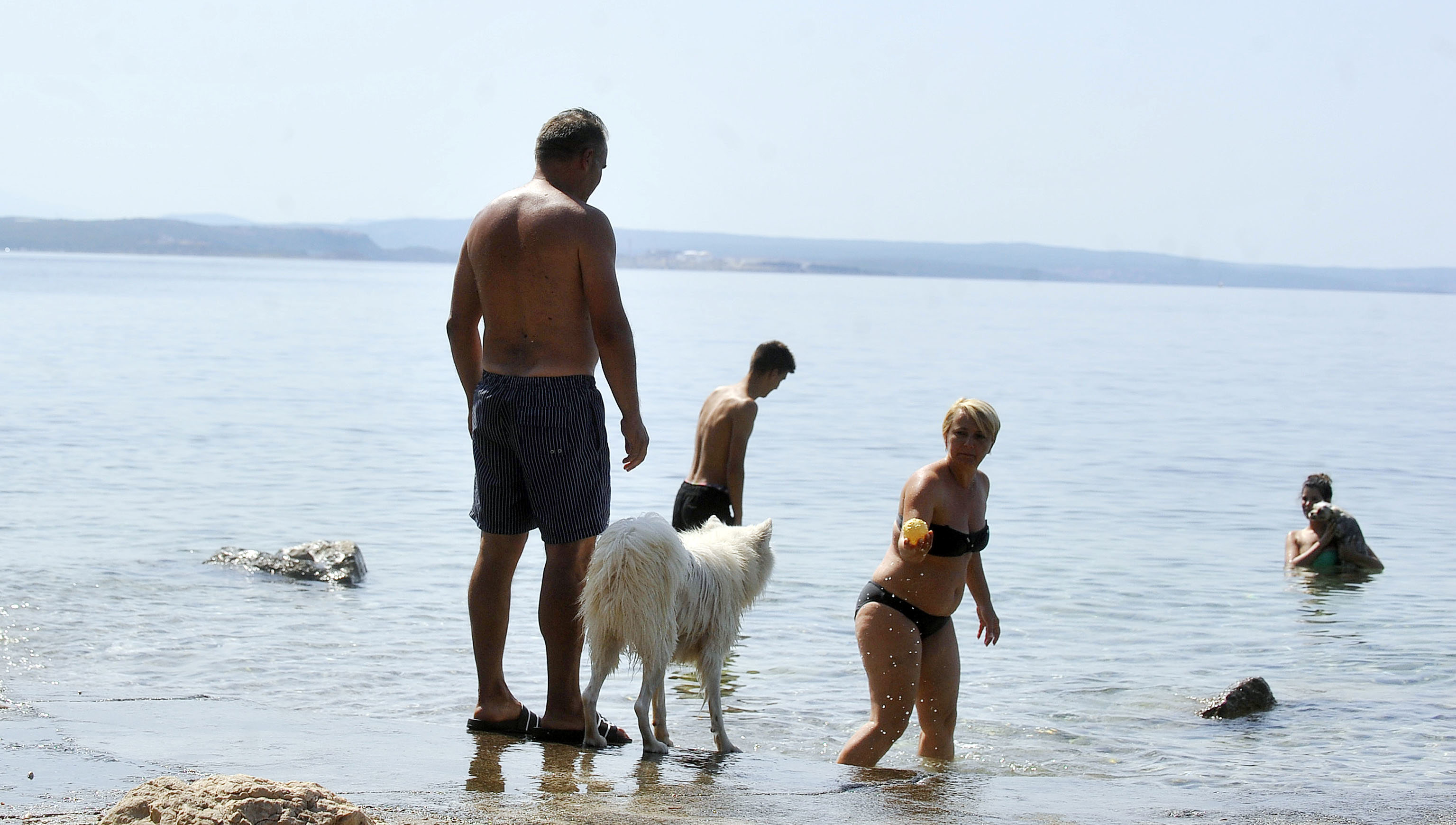 Kostrena: U kostrenskom moru uživaju i psi / Foto Roni BRMALJ