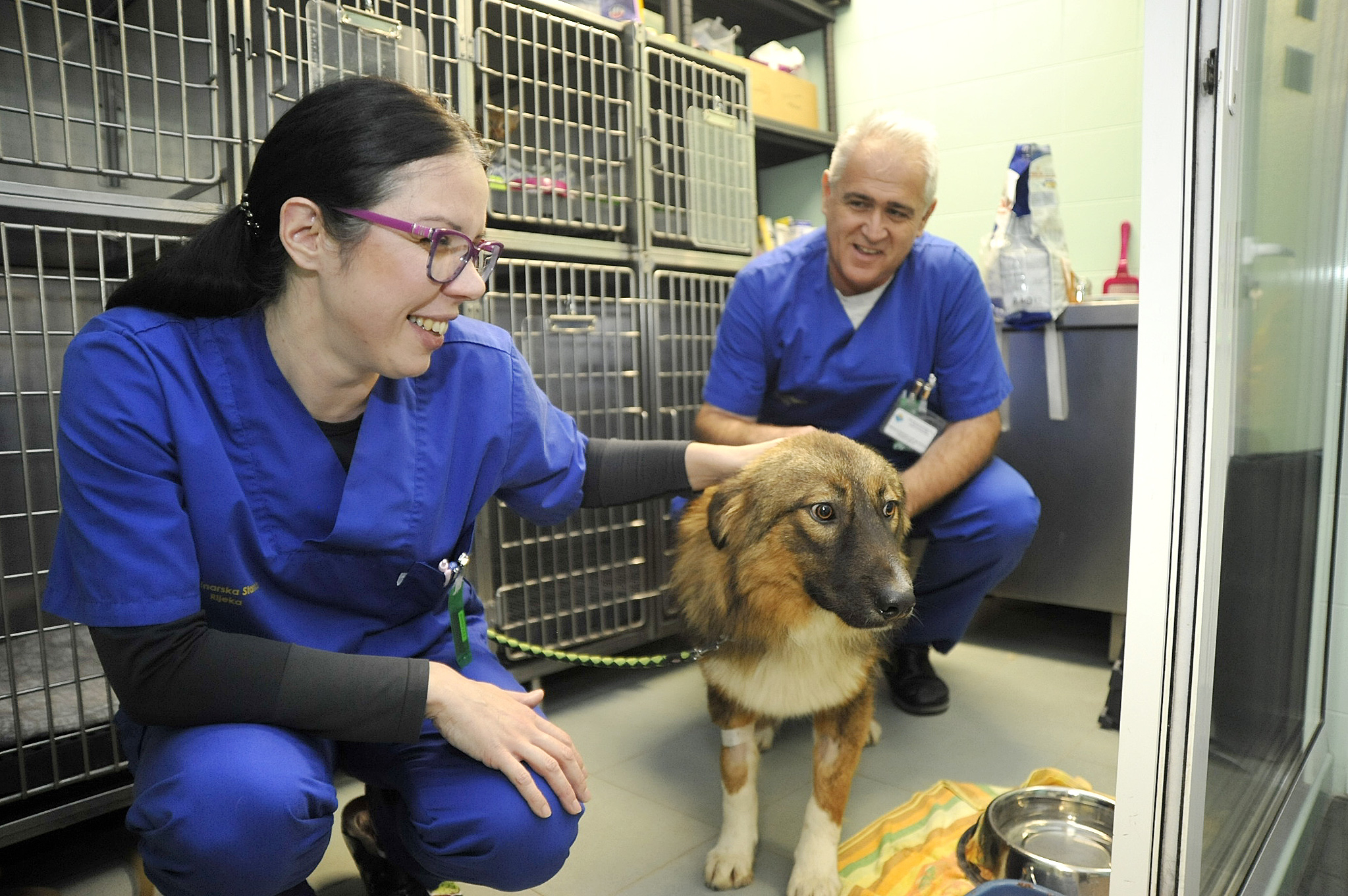 Veterinarska stanica Rijeka: Nataša Lončar i Miroslav Krznarić / Snimio Sergej DRECHSLER