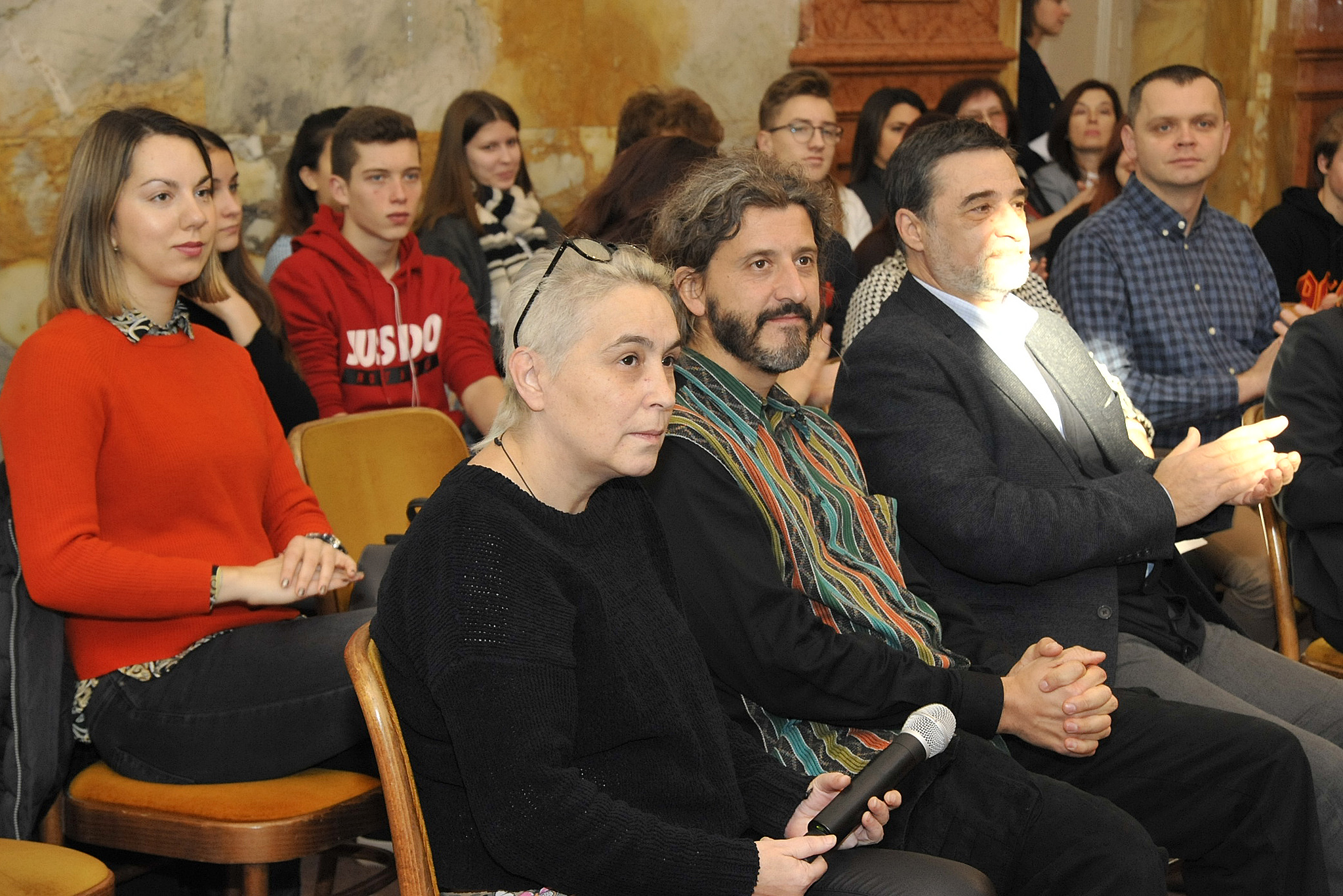 Slavica Mrkić Modrić i Marko Gracin, autori stihova i fotografija županijskog kalendara / Foto: S. DRECHSLER