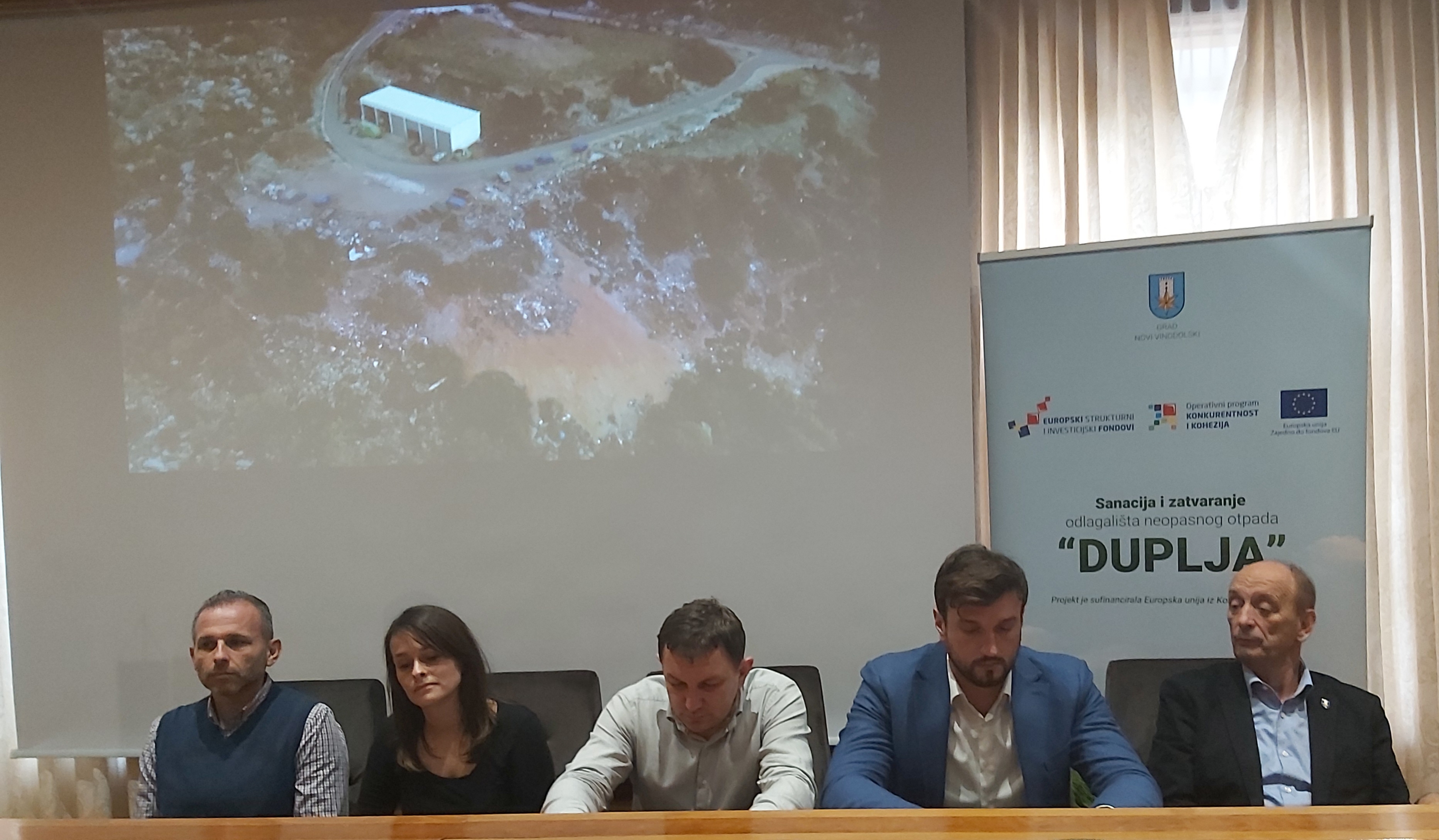 Jučerašnja konferencija za novinare na kojoj je predstavljen projekt sanacije Duplje / Foto B. SAVIĆ