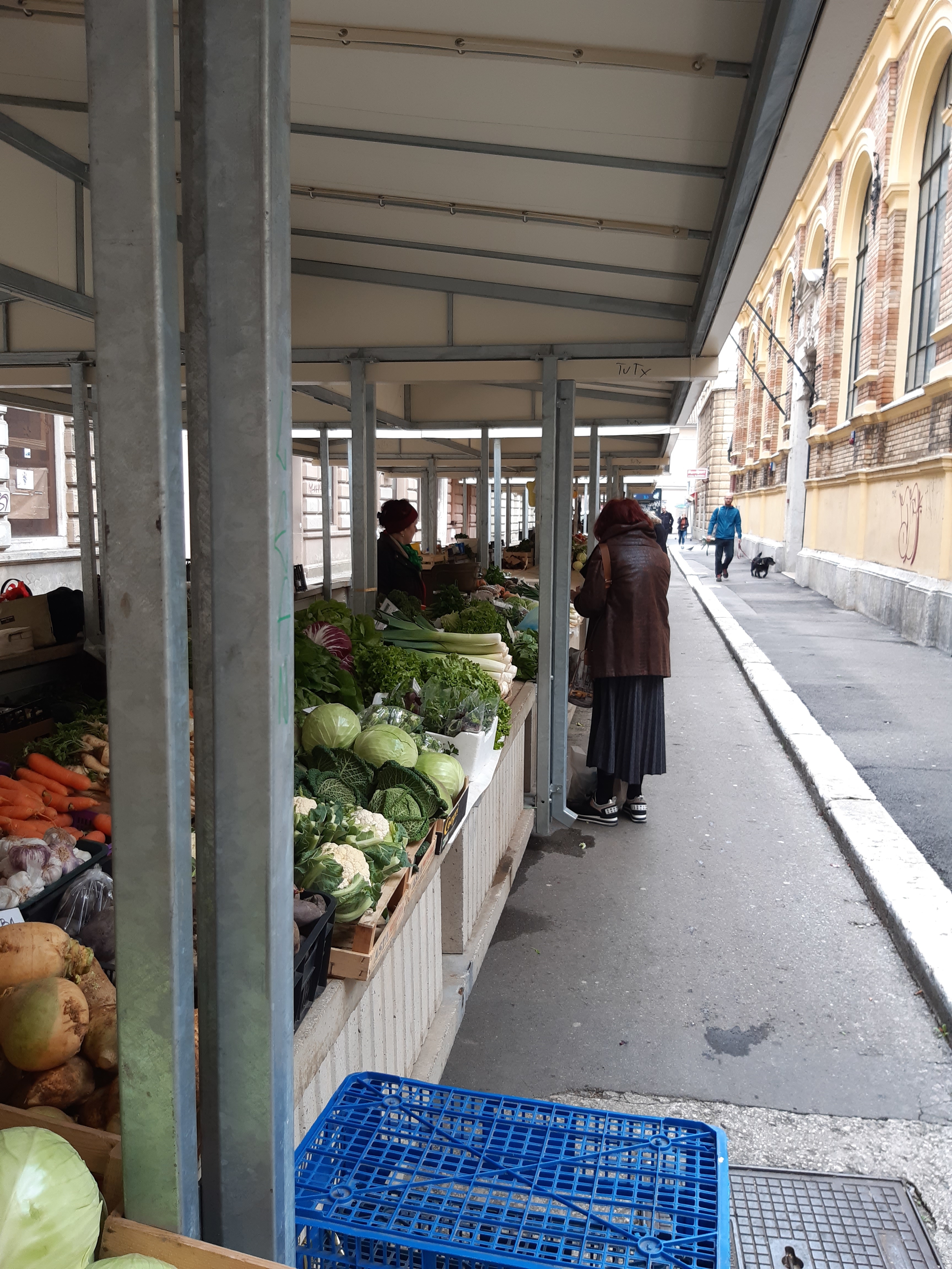 Dva nova štanda uz sam ulaz zatvorenog objekta zjape prazni / Snimila Slavica KLEVA