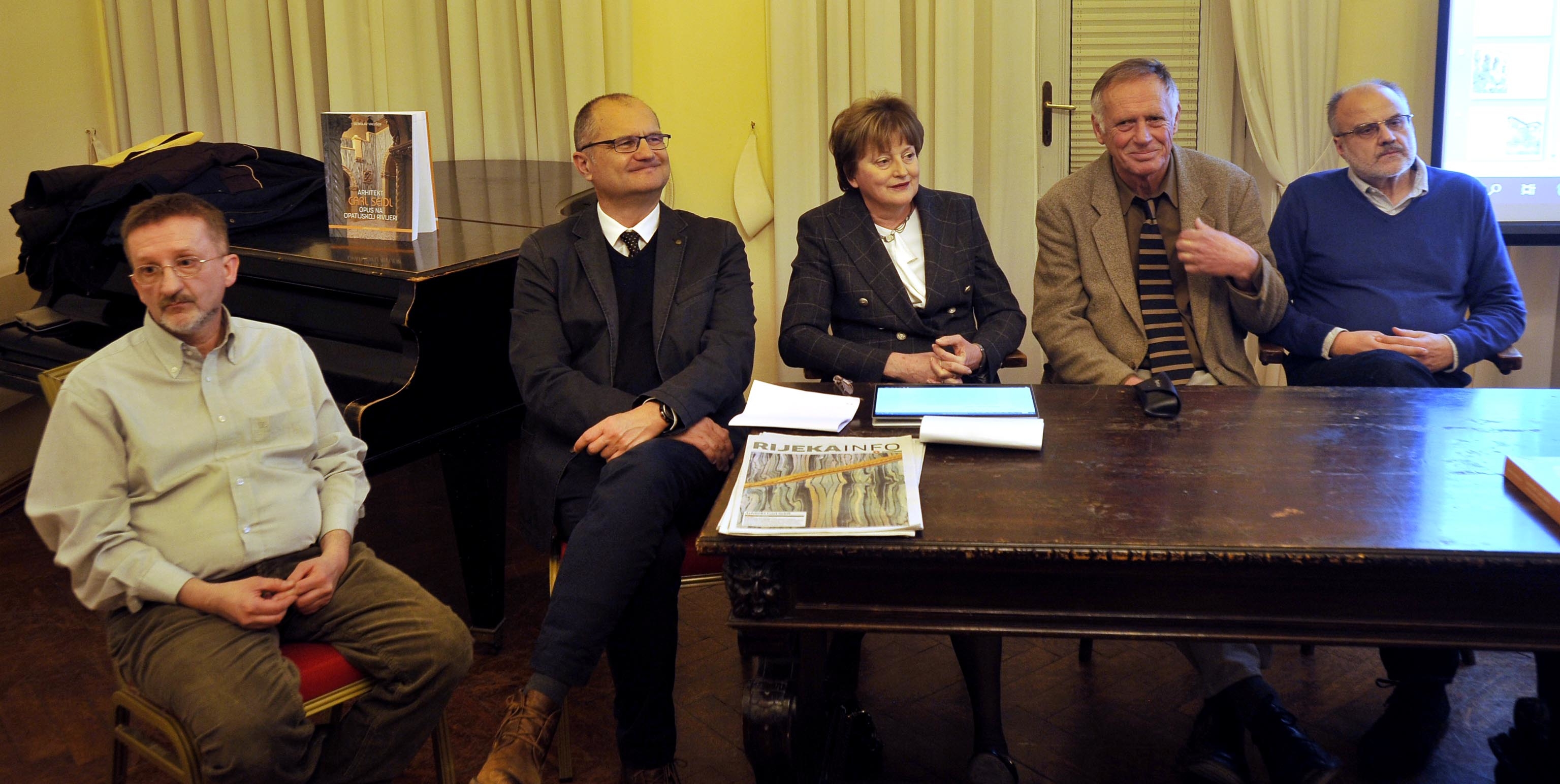 Boris Zakošek, Marijan Bradanović, Katarina Horvat-Levaj, Berislav Valušek i Damir Fabijanić / Snimio DAMIR ŠKOMRLJ