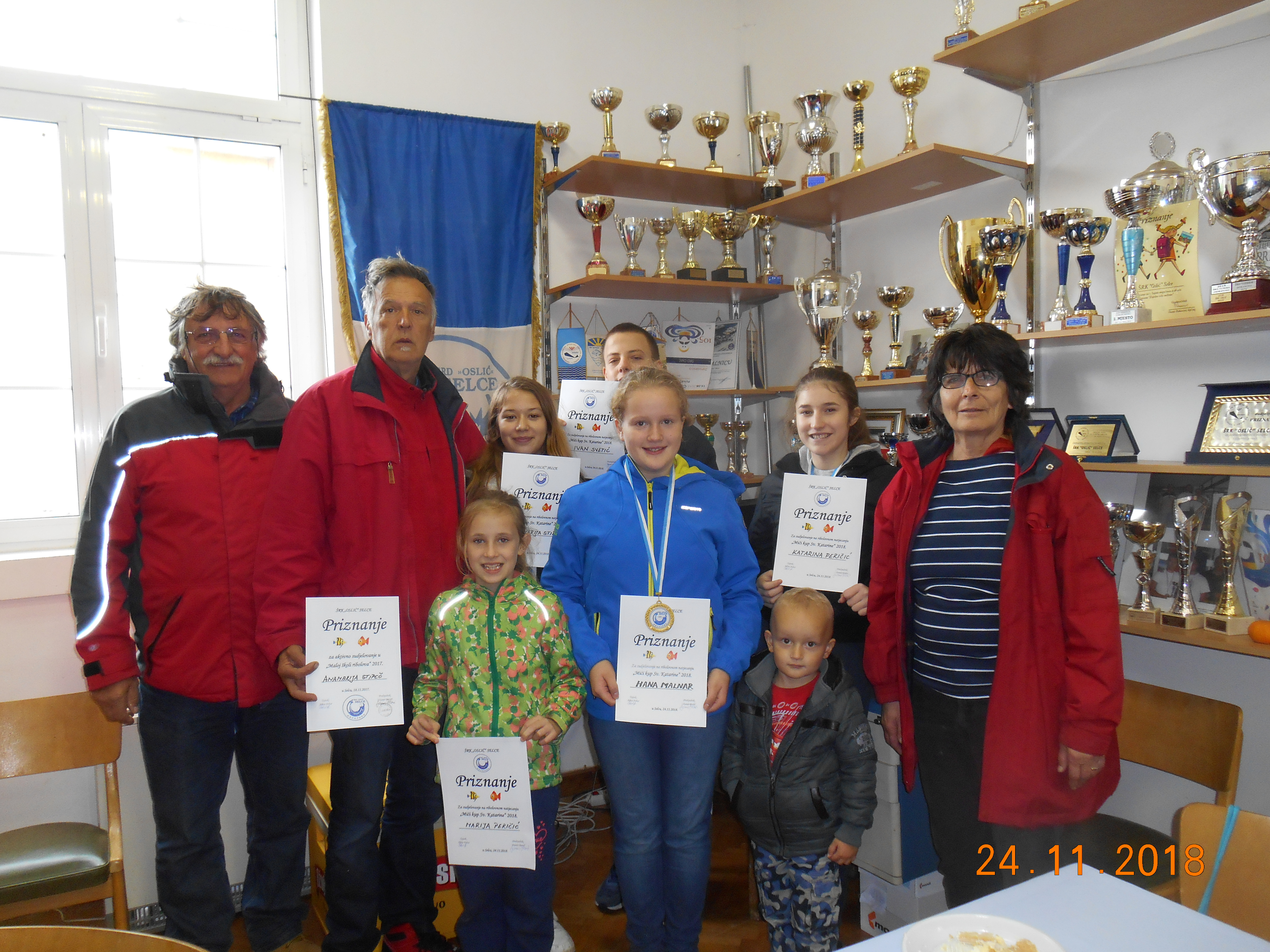 Nagrađeni natjecatelji Male škole ribolova