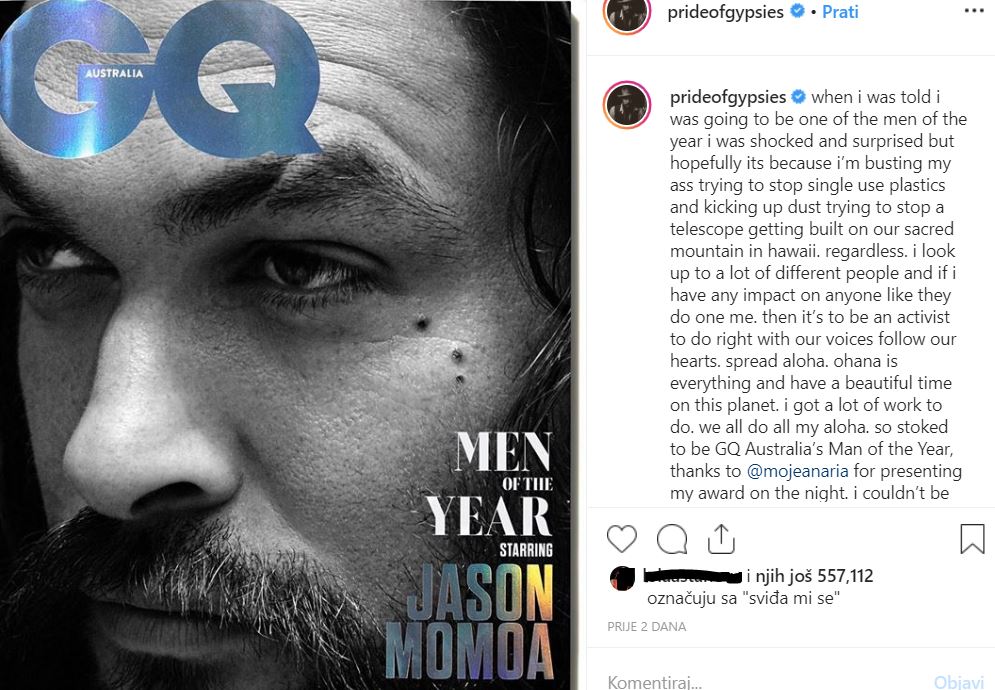 FOTO/Jason Momoa, Instagram