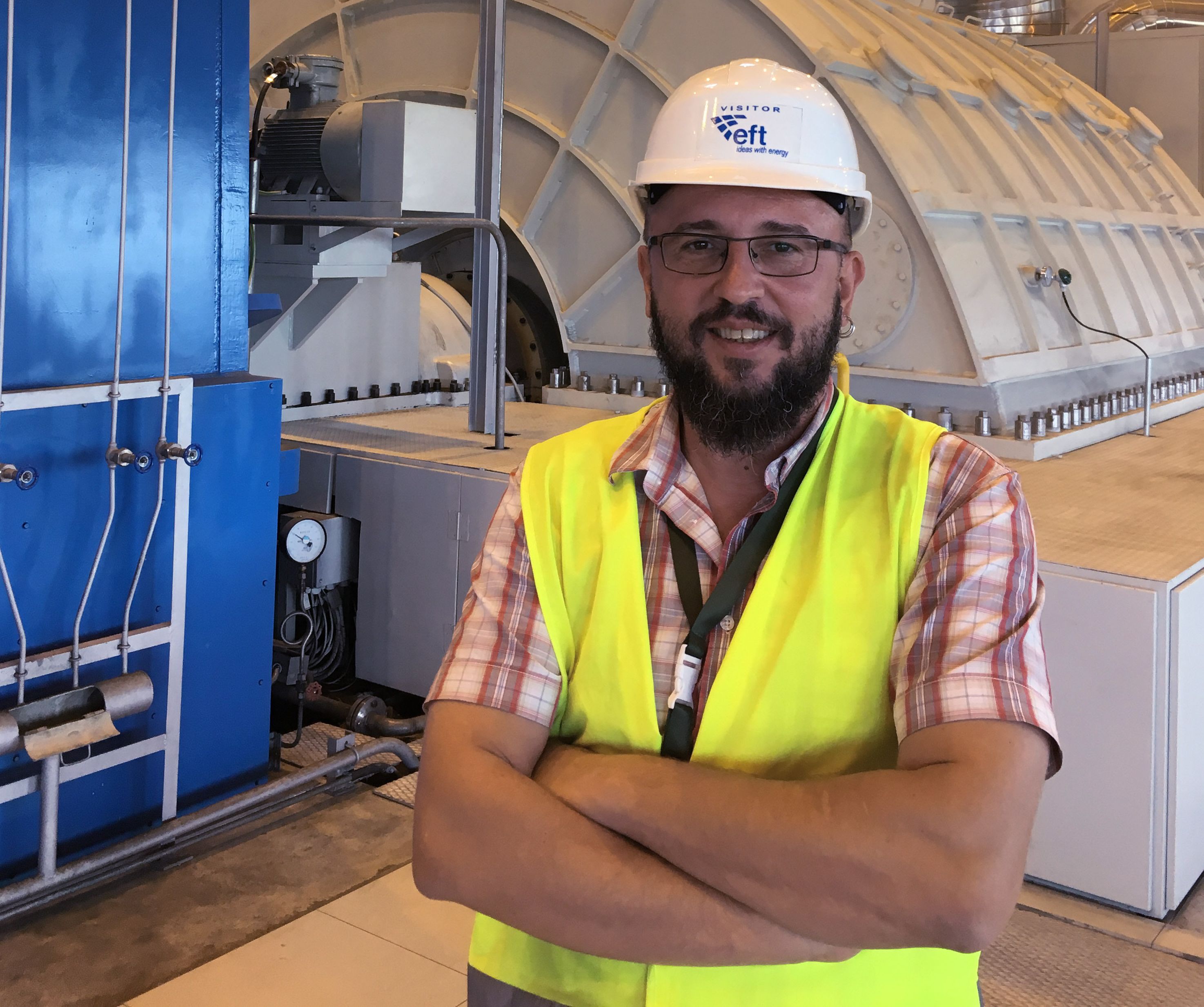 Naš novinar Marinko Glavan u obilasku termoelektrane