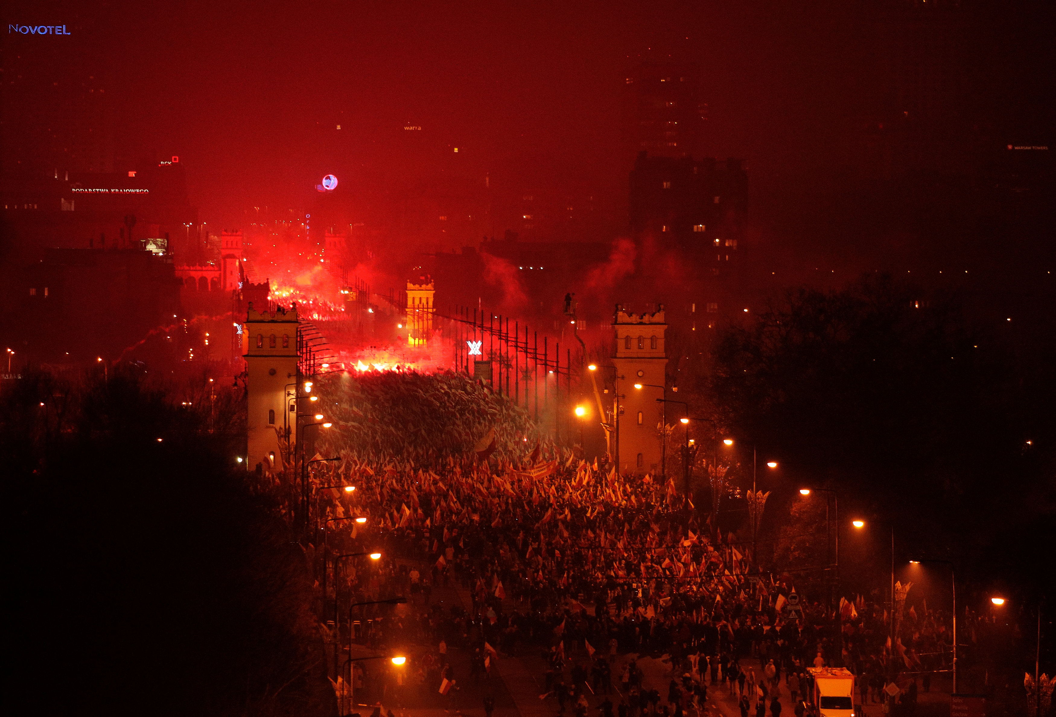 Varšava, Poljska, marš ekstremnih densičara, fašisti, naonacisti, Foto Reuters