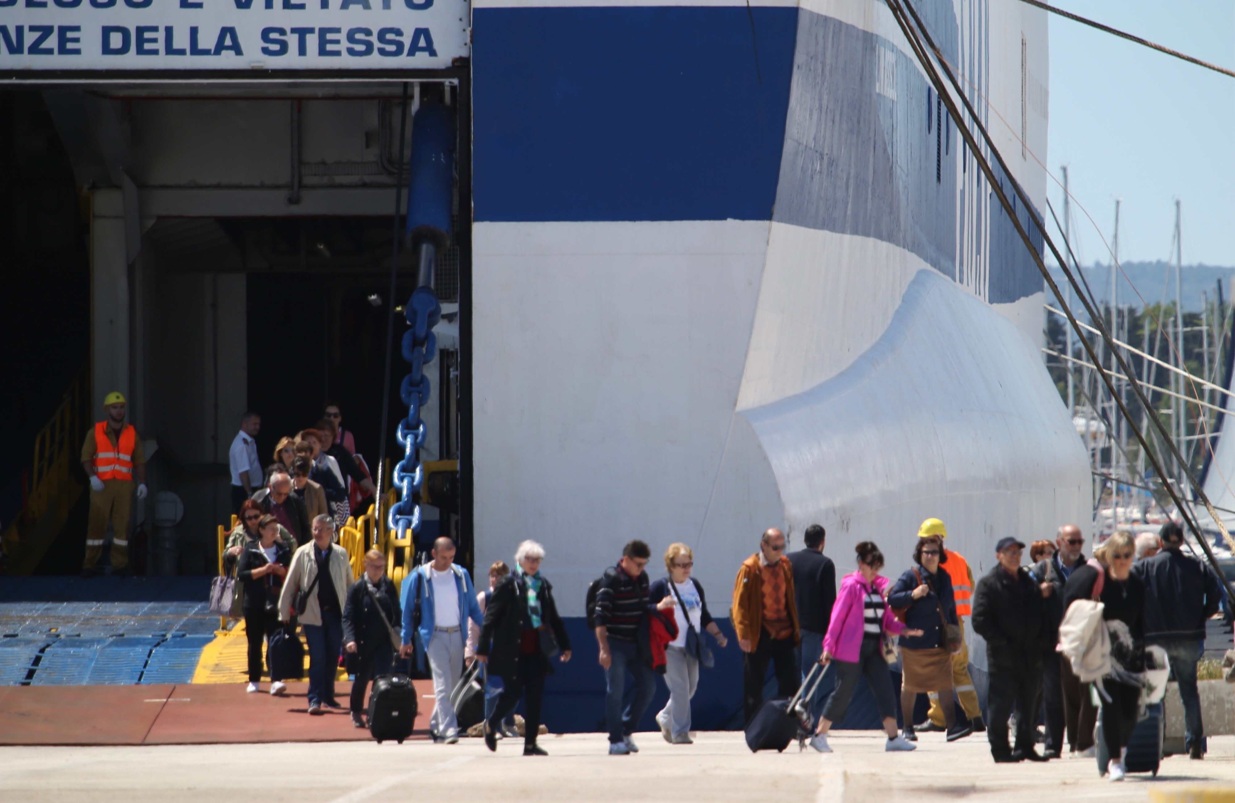 Trajekt Aurelia dotegljen u Split / Foto Ivo Čagalj / PIXSELL