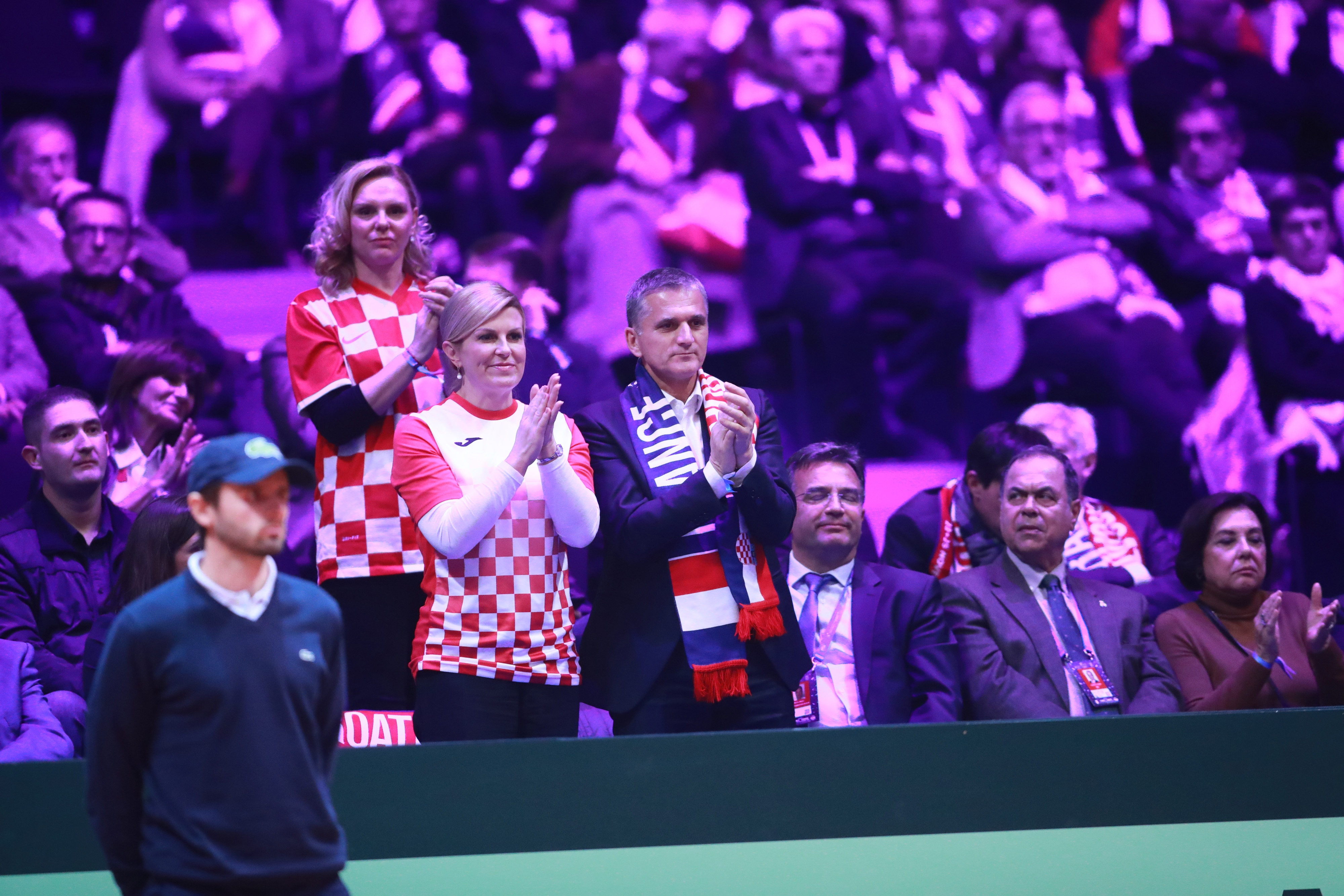 Kolinda Grabar Kitarović, Davis Cup, Marin Čilić, Foto Sanjin Strukic/PIXSELL