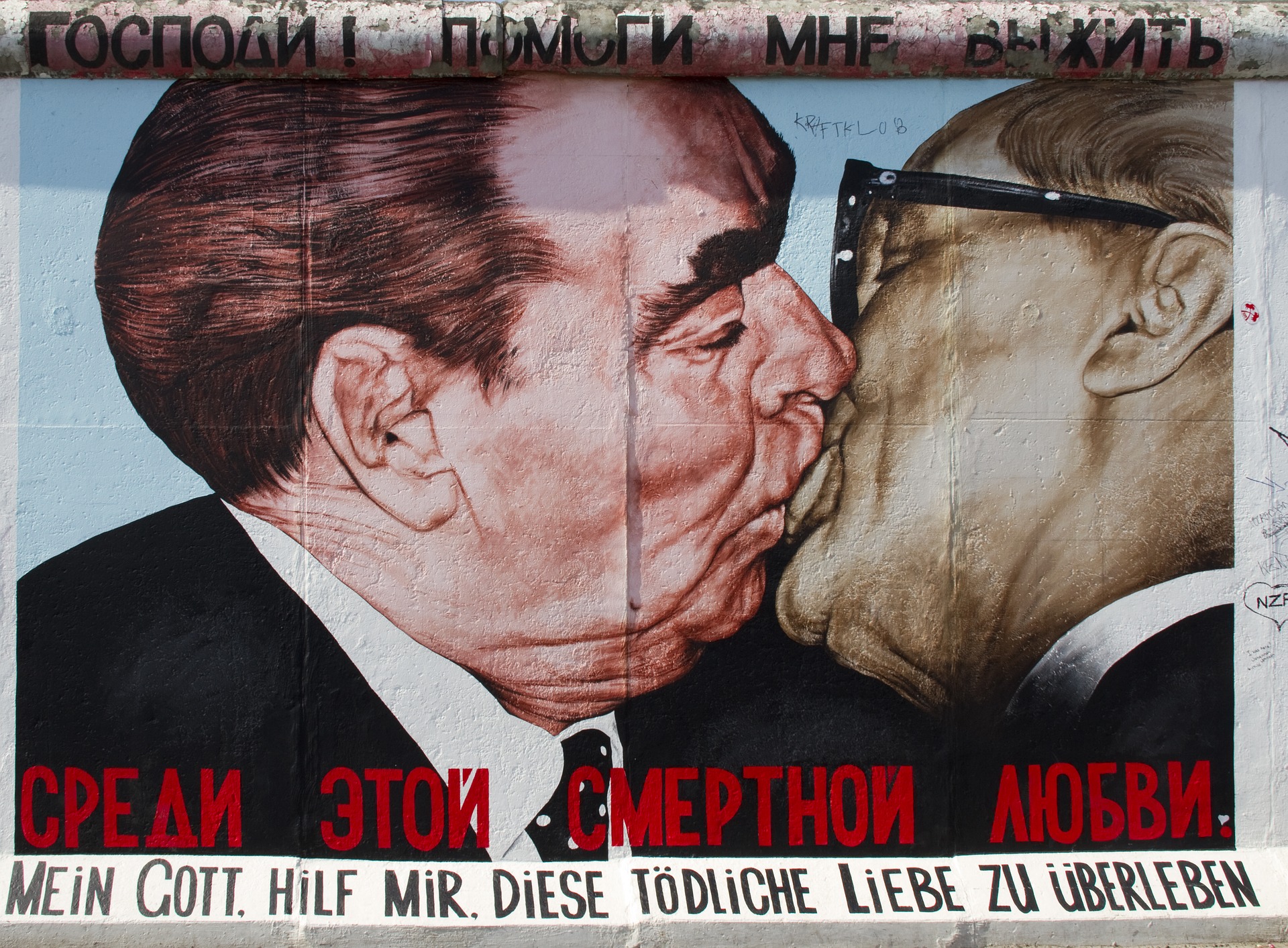 Jedan od najpoznatijih murala na Berlinskom zidu