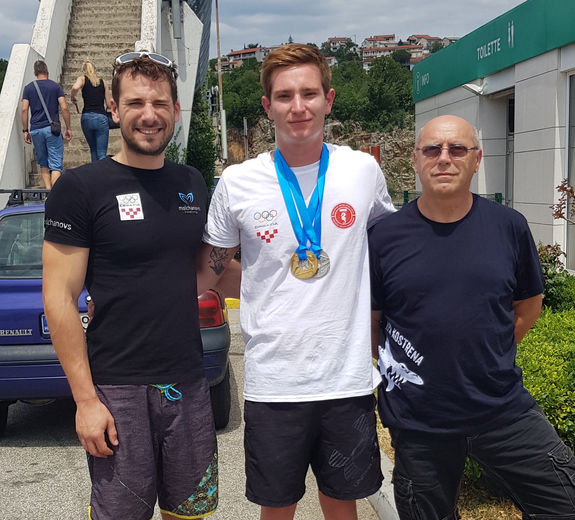 EKIPA ZA REKORDE – Vitomir Maričić, David Čustić i Josip Bilić / Snimio Denis FRANČIŠKOVIĆ