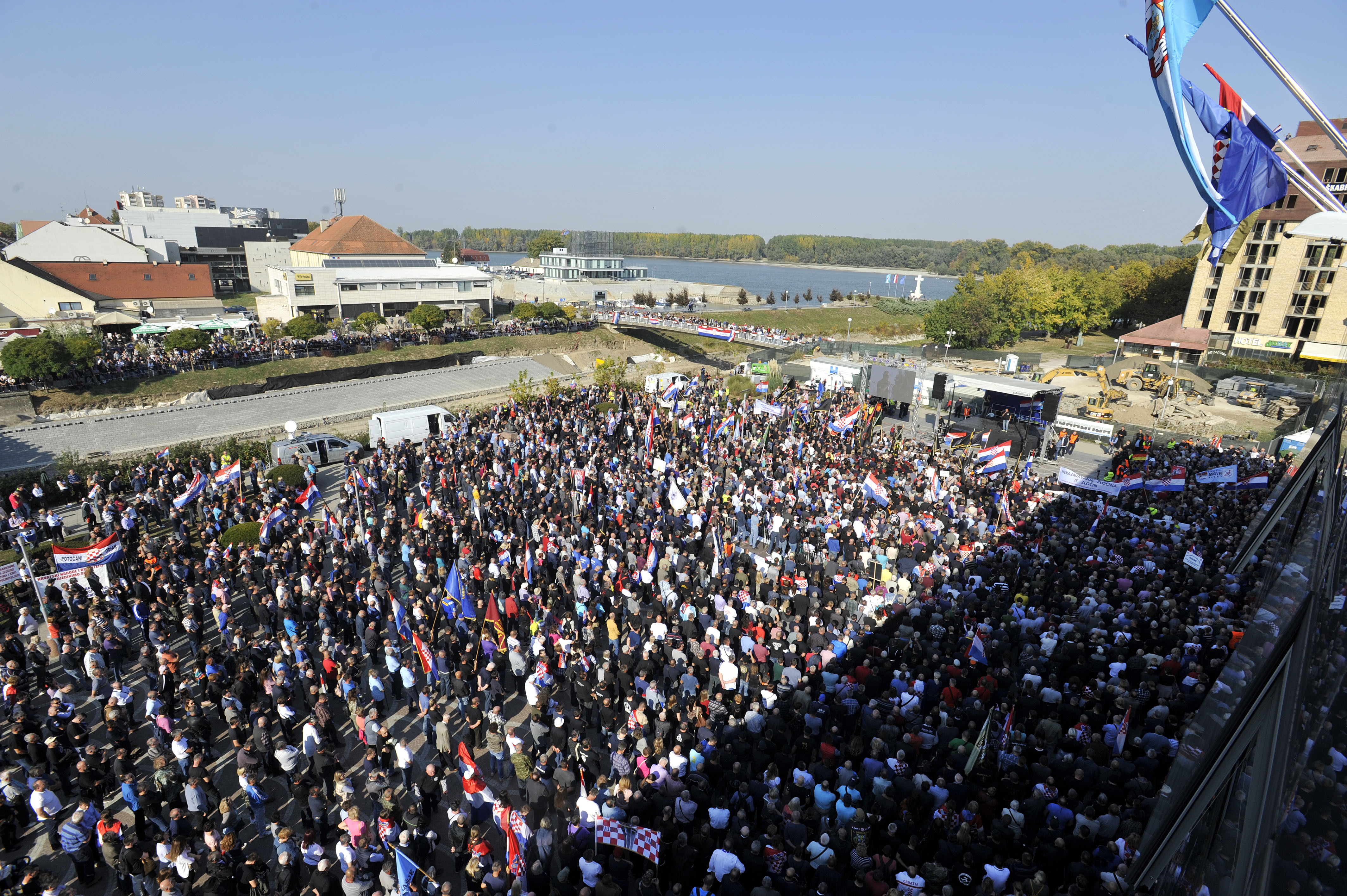Prosvjed u Vukovaru / Foto D. Kovačević