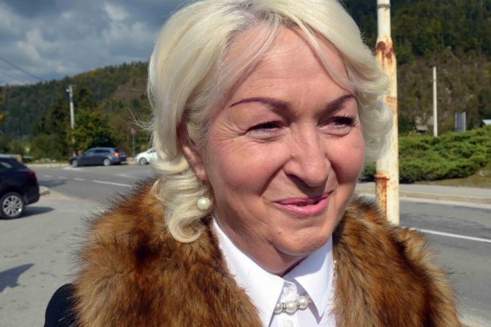 Vazma Malnar, predsjednica Udruge »Goransko srce« /  Snimio Marinko KRMPOTIĆ
