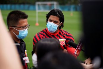 Braziliac Hulk, igrač Shanghai SIPG-a na prvom javnom treningu svojega kluba/Foto REUTERS