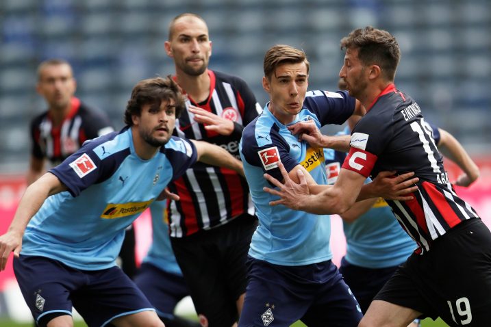 Detalj s utakmice Eintracht Frankfurta i Borussije Moenchengladbach/Foto REUTERS