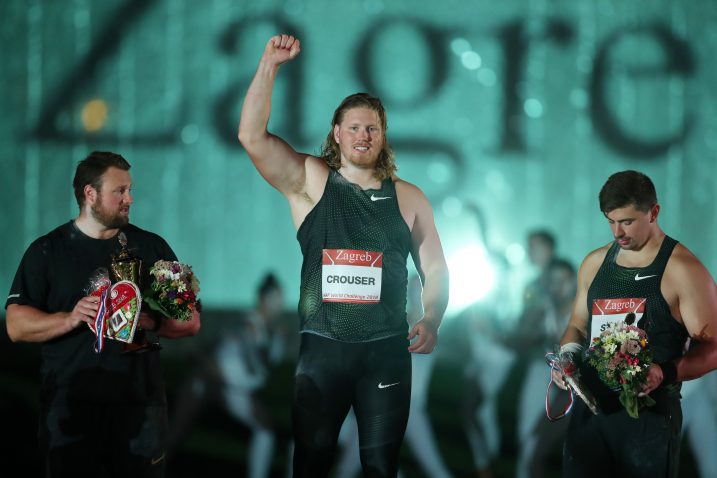 Tomas Walsh, Ryan Crouser i David Storl/I. KRALJ/PIXSELL