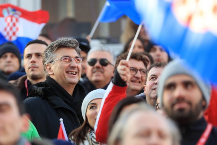 Andrej Plenković i Jakov Kitarović/S. MIDŽOR/Foto PIXSELL