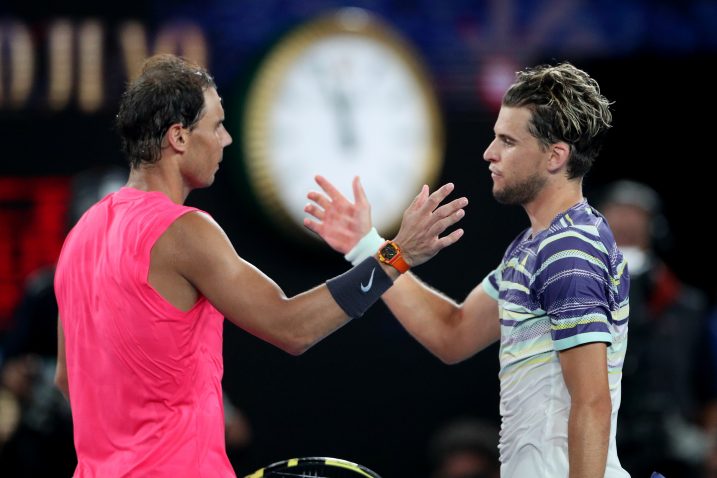 Rafa Nadal i Dominic Thiem/Foto REUTERS