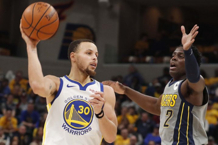 Stephen Curry (Golden State) i Darren Collison (Indiana)/Foto REUTERS