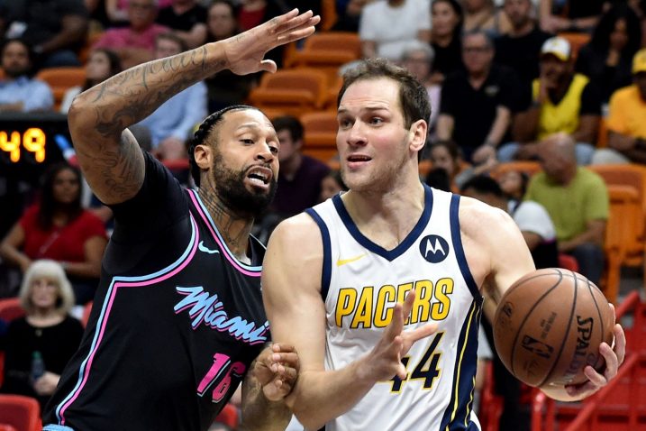 James Johnson (Miami) i Bojan Bogdanović (Indiana Pacers)/Foto REUTERS