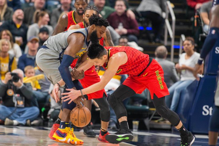 Tyreke Evans (Indiana Pacers) i Jeremy Lin (Atlanta Hawks)/Foto REUTERS