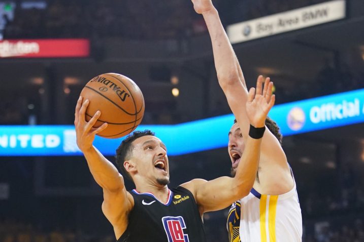 Landry Shamet (Clippers) i Klay Thompson (Golden State Warriors)/Foto REUTERS