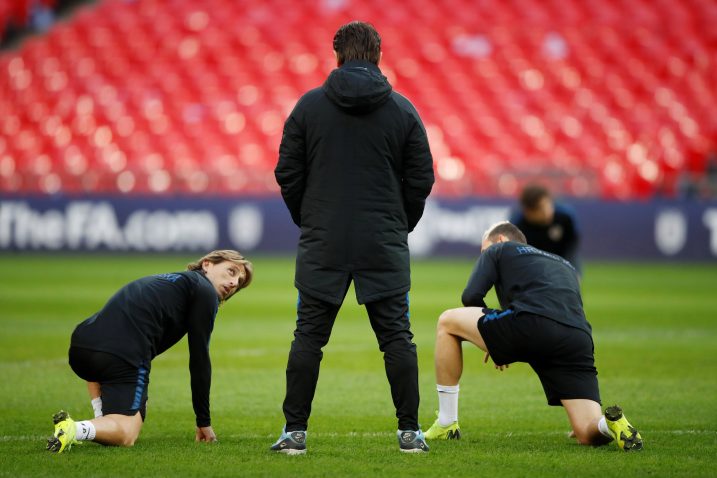 Luka Modrić, Zlatko Dalić, Marcelo Brozović/Foto REUTERS