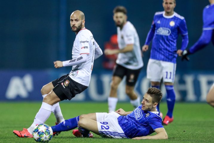 Dario Čanađija (S. Belupo) i Damian Kadzior (Dinamo) /Foto PIXSELL