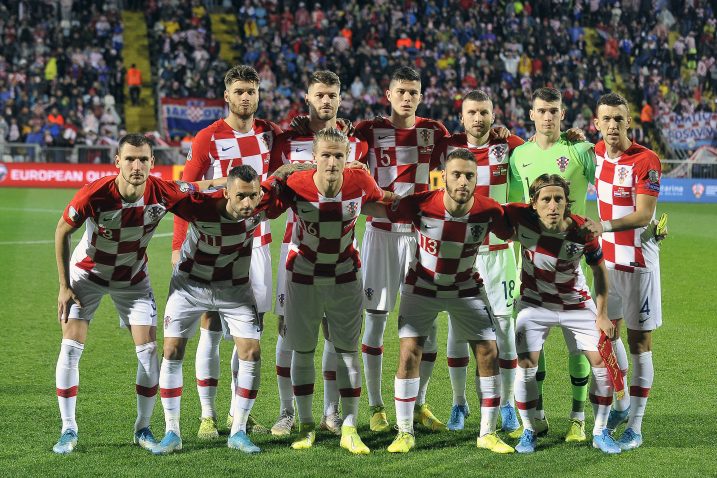 Hrvatski reprezentativci koji su počeli utakmicu protiv Slovaka/Foto Arhiva NL