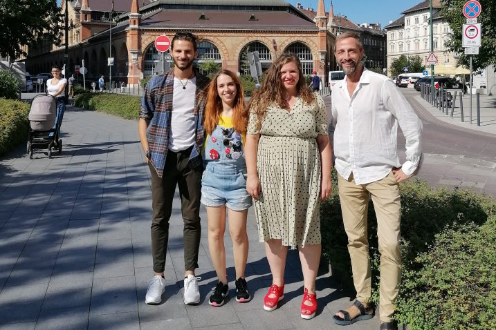 Deni Sanković, Nika Ivančić, Nina Sabo i Edvin Liverić u Budimpešti / Foto Deni SANKOVIĆ