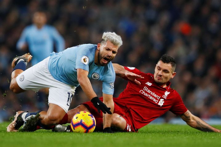 Sergio Aguero i Dejan Lovren/Foto REUTERS