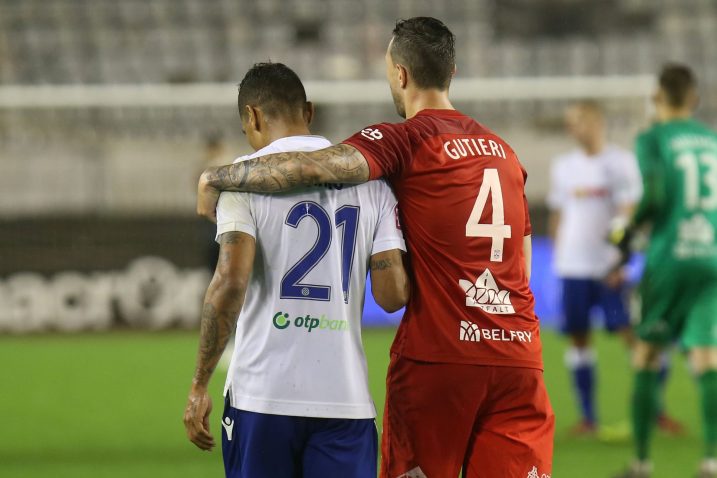 Jairo (Hajduk) i Gutieri (Osijek)/Foto PIXSELL