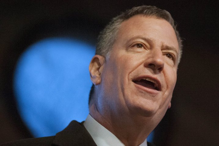 Bill de Blasio / REUTERS