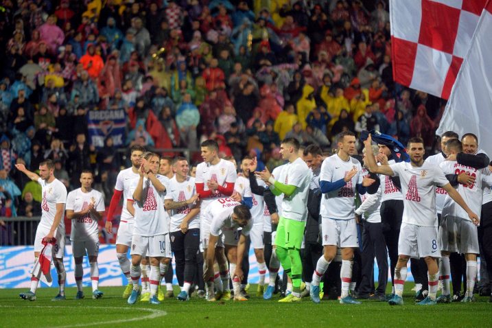 Slavlje hrvatskih reprezentativaca na Rujevici/Foto D. ŠKOMRLJ