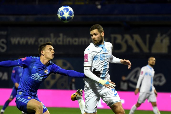 Darko Velkovski (Rijeka) i Nikola Moro (Dinamo)/Foto Arhiva NL