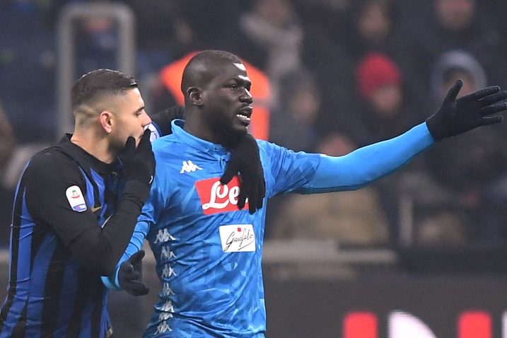 Kalidou Koulibaly (Napoli) i Mauro Icardi (Inter)/ Foto REUTERS