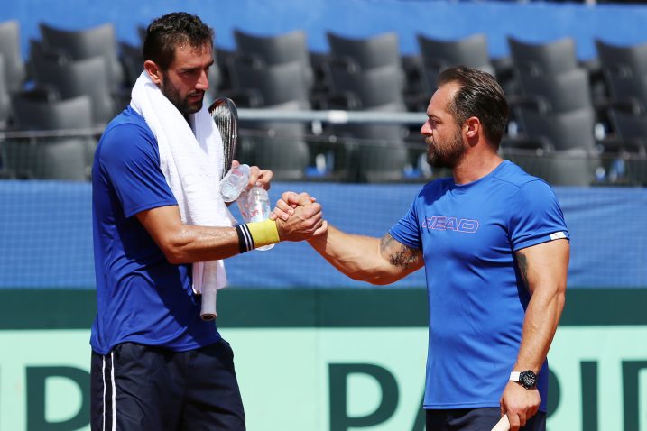 Marin Čilić i Željko Krajan/Foto REUTERS