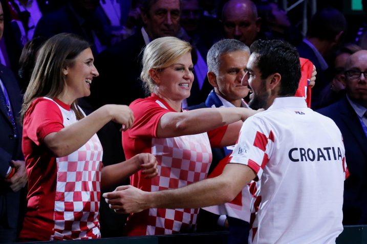 Kolinda Grabar-Kitarović često je odlazila na sportske događaje / Reuters