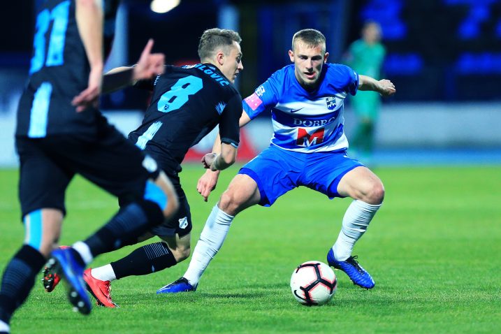 Danijel Lončar (Osijek) i Tibor Halilović (Rijeka)/Foto PIXSELL