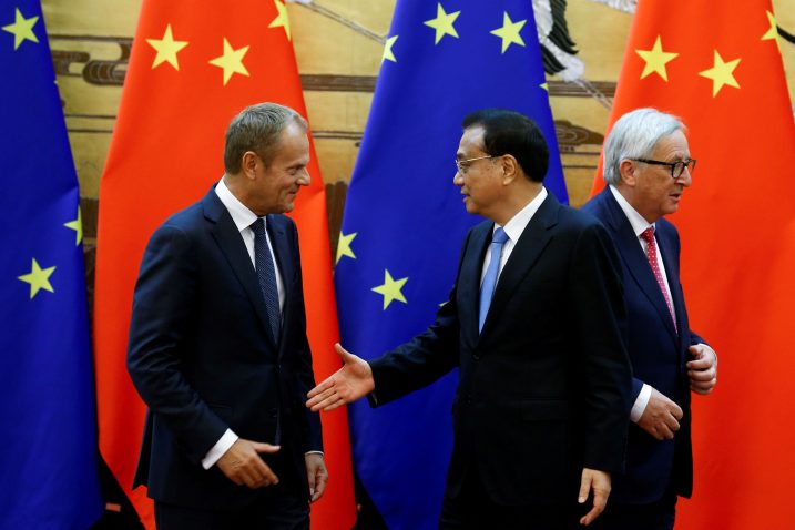 Donald Tusk, Li Keqiang i Jean-Claude Juncker / REUTERS