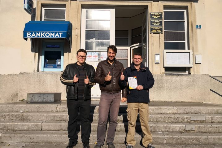 Kandidati Filip Karadžić, Filip Jakovac i Alen Kulundzić