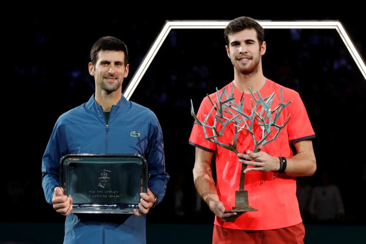 Karen Khačano i Novak Đoković/Foto REUTERS