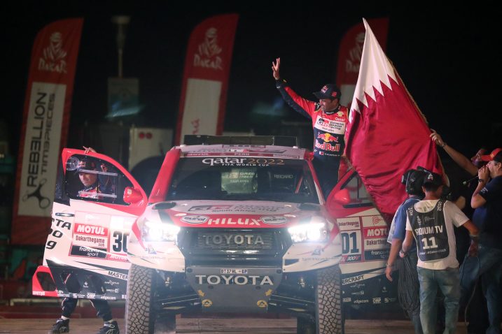 Nasser Al Attiyah i Matthieu Baumel (Toyota)/Foto REUTERS