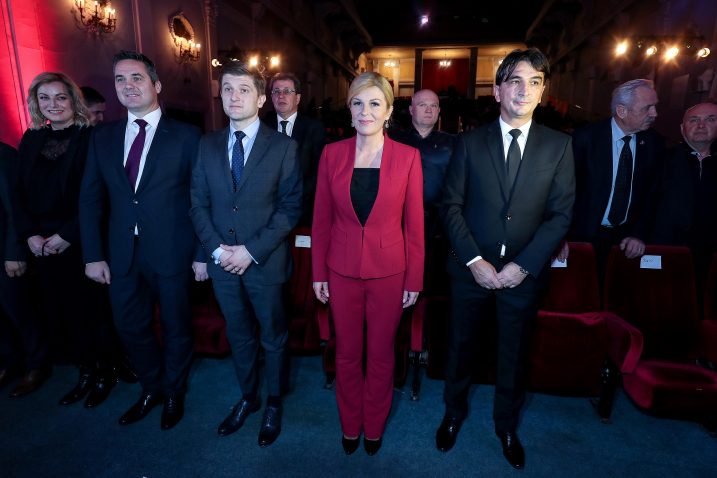 Zdravko Marić, predsjednica Kolinda Grabar Kitarović i Zlatko Dalić/Igor Kralj/PIXSELL