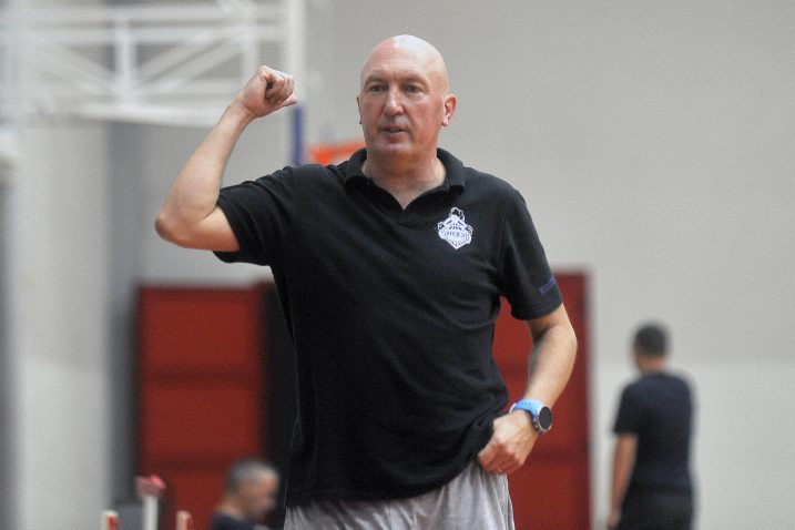 Damir Rajković, trener košarkaša AO Škrljeva/Foto R. BRMALJ