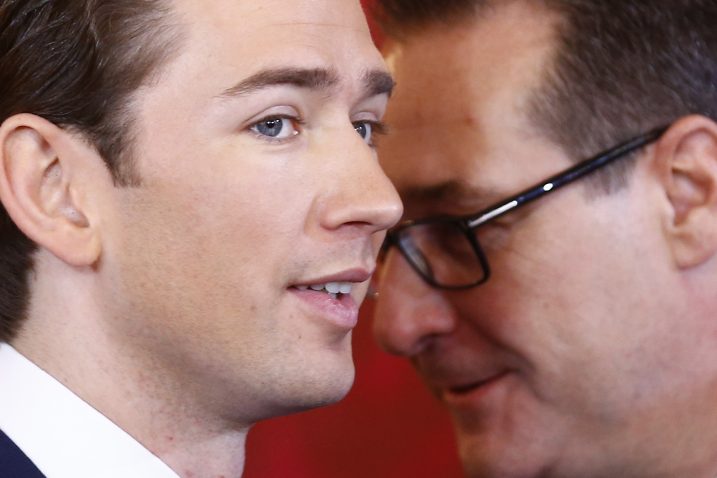 Sebastian Kurz i Heinz Christian Strache svoje priopćenje nisu posebno objašnjavali / Foto Reuters
