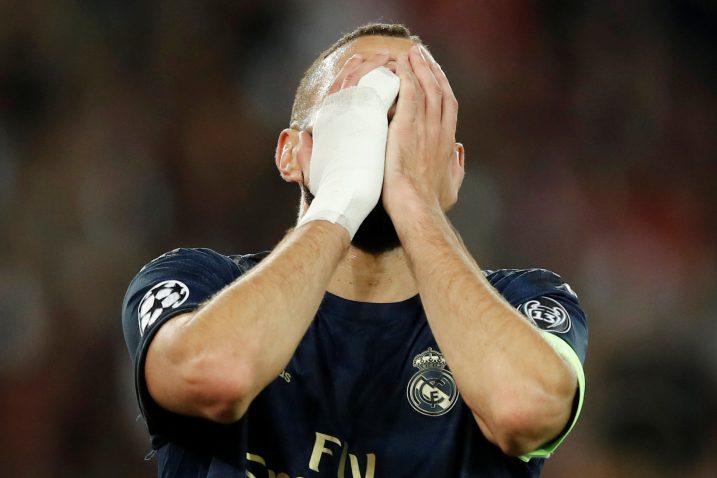 Karim Benzema nije skrivao svoj očaj nakon poraza u Parizu/Foto REUTERS